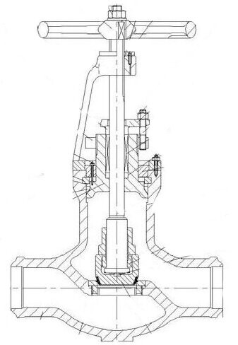 Pressure Seal Globe Valve Drawing Pressure Seal Globe Valve Drawing