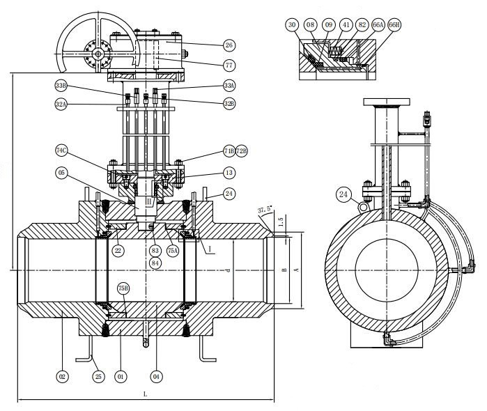 Underground Fully Welded Ball Valves