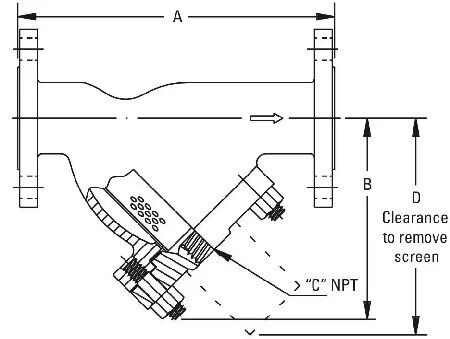Y Strainer Design Drawing Y Strainer Design Drawing