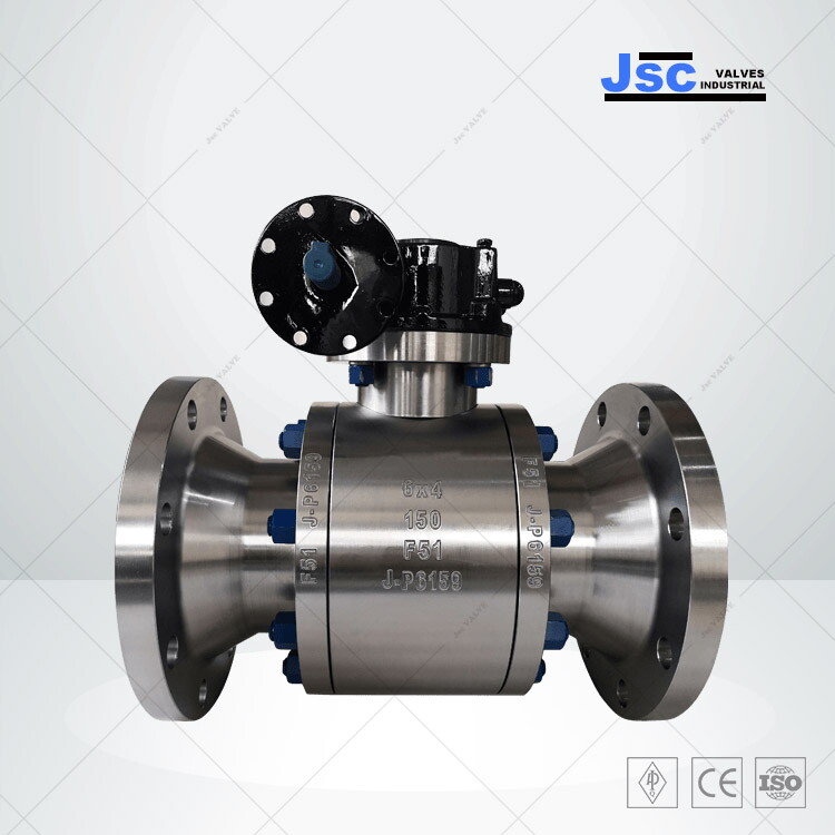 ASTM A182 F51 Floating Ball Valve, API 6D, 6 x 4 IN, CL150