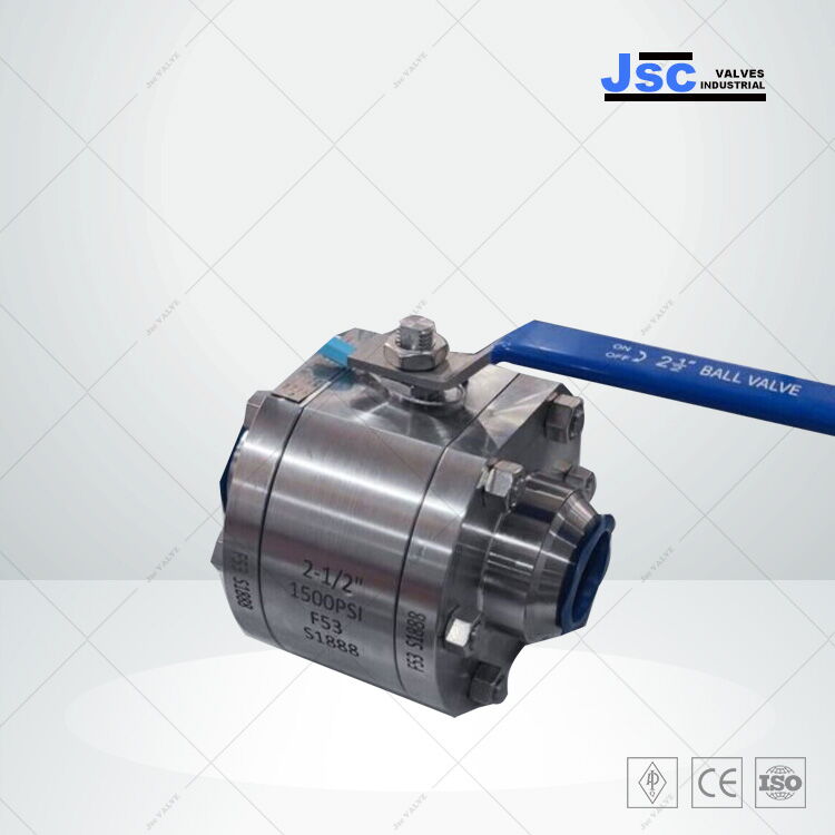 ASTM A182 F53 Floating Ball Valve, API 6D, 2-1/2 IN, 1500 PSI
