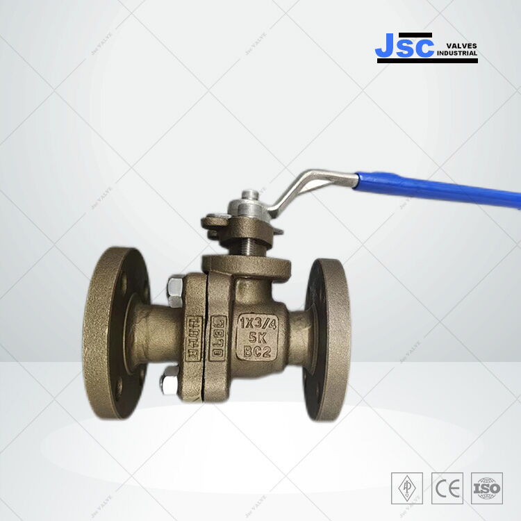 Cast Bronze Floating Ball Valve, JIS H5111 BC2, 1 x 3/4 Inch