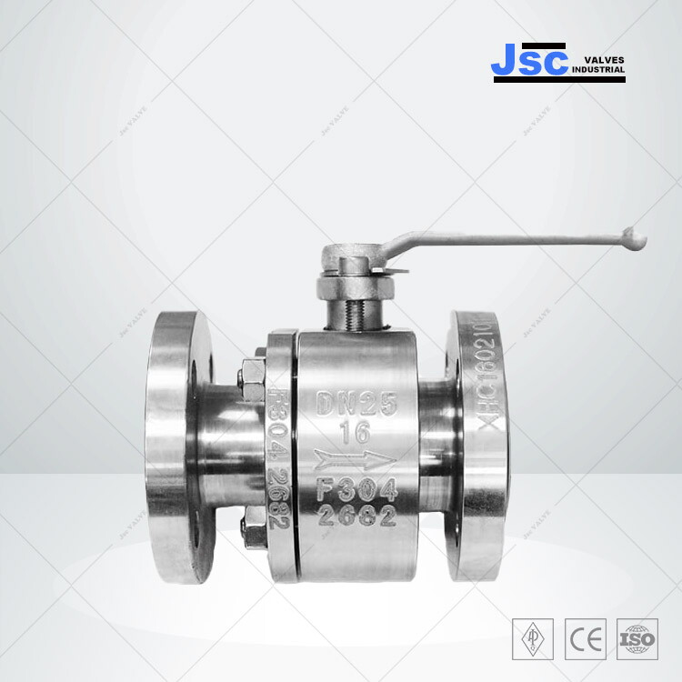 2 Piece Floating Ball Valve, ASTM A182 F304, DN25, PN16, RF