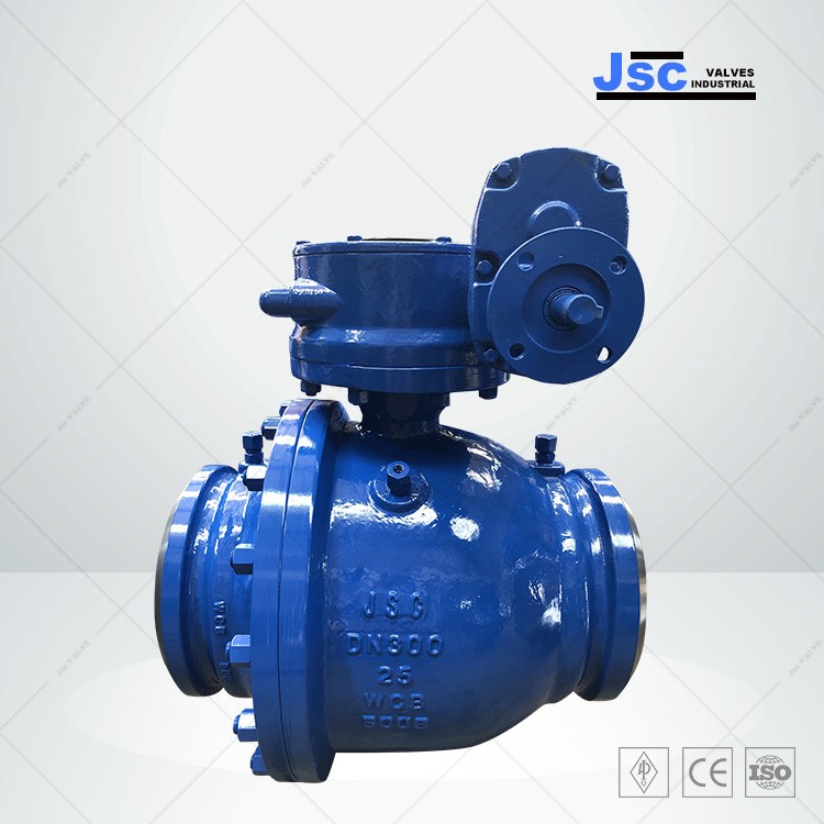 ASTM A216 WCB Trunnion Ball Valve, API 6D, 12 IN, 300 LB, BW