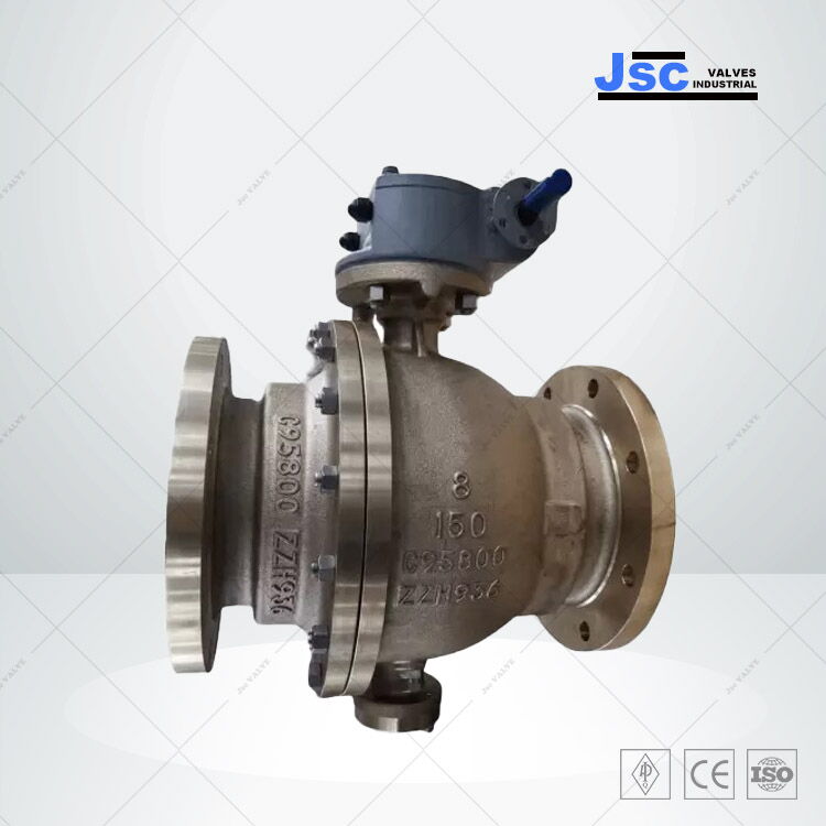 ASTM B148 C95800 Trunnion Ball Valve, API 6D, 8 Inch, 150 LB
