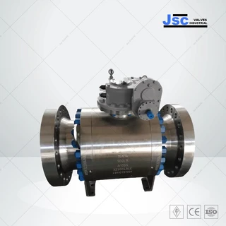 Forged Steel Trunnion Ball Valve, ASTM A105N, 16 x 14 IN, RTJ