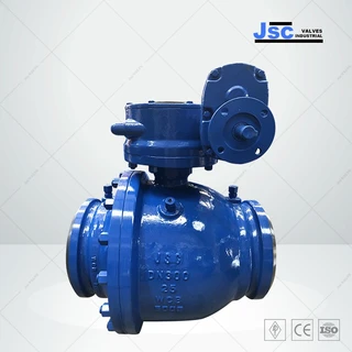 ASTM A216 WCB Trunnion Ball Valve, API 6D, 12 IN, 300 LB, BW