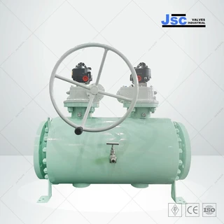 API 6D Double Block Bleed Ball Valve, A350 LF2, 10 IN, 150 LB