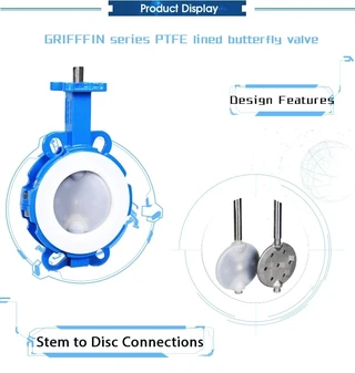PFA Lined Butterfly Valve Product Display