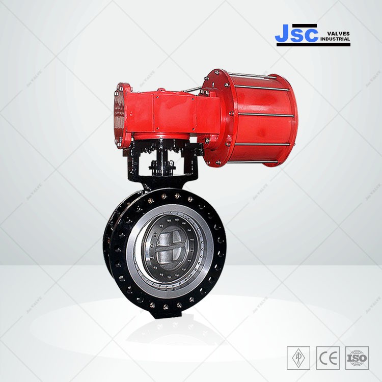 Double Acting Pneumatic Actuated Butterfly Valve, 2-128 Inch