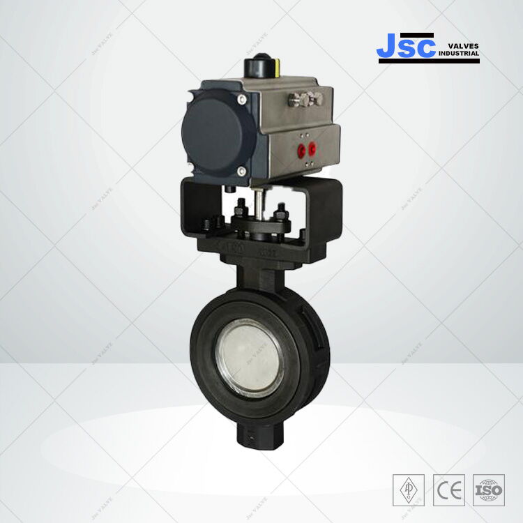 Pneumatic Actuated Butterfly Valve, API 609, A216 WCB, 6 IN