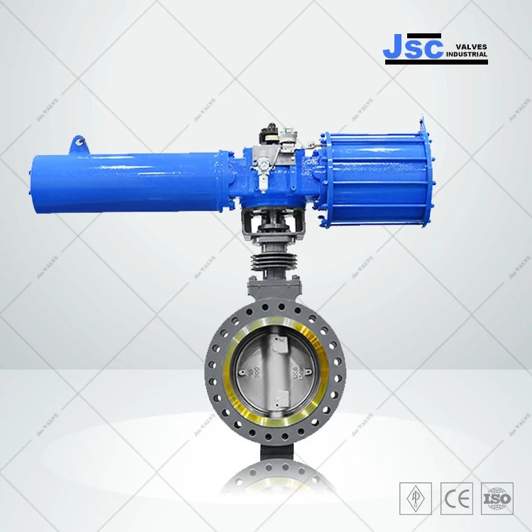 API 609 Pneumatic Actuated Metal Seated Butterfly Valve