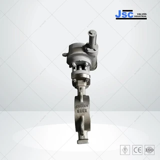 CD4MCu Butterfly Valve, API 609, 4 IN, CL 150, Triple Offset