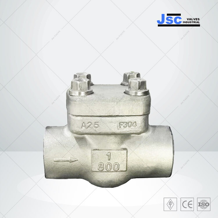 ASTM A182 F304 Swing Check Valve, API 602, 1 Inch, CL 800 LB
