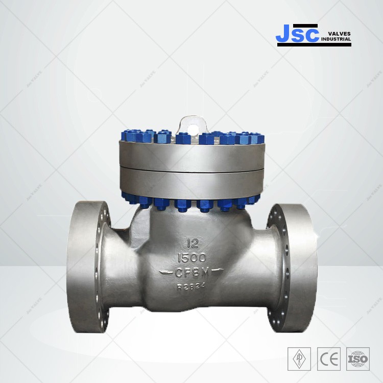 ASTM A351 CF8M Swing Check Valve, BS 1868, 12 Inch, 1500 LB, RTJ