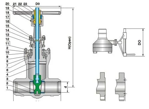 Pressure Seal Bonnet Cast Steel Gate Valve