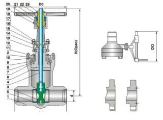 Pressure Seal Bonnet Cast Steel Gate Valve