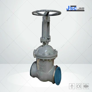 DIN 3352 F4 F5 F7 Gate Valve, ASTM A216 WCB, DN300, PN25, BW
