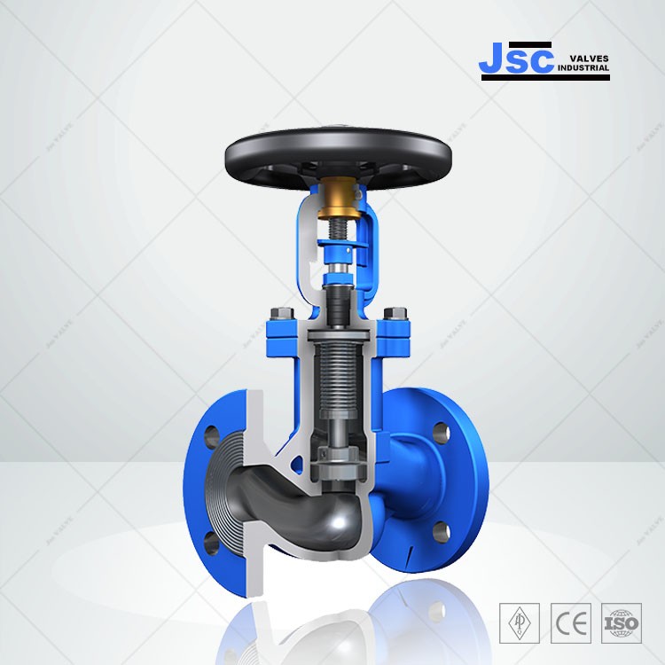 Bellow Seal Globe Valve, EN 13709, DIN 3356, 3/8-16 Inch