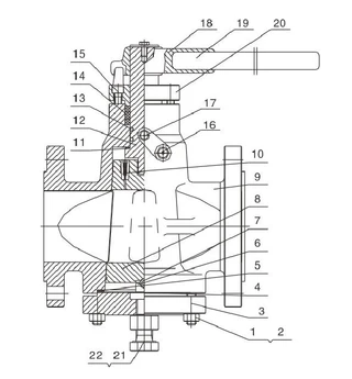 Metal Seated Lubricated Plug Valve Structure