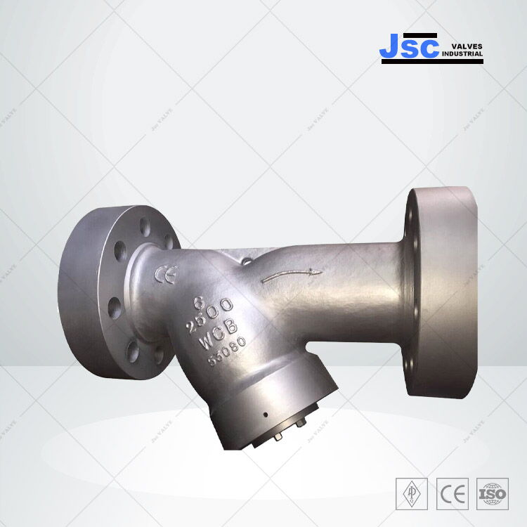 ASTM A216 WCB Y Strainer, Pressure Seal Bonnet, 6 IN, 2500 LB