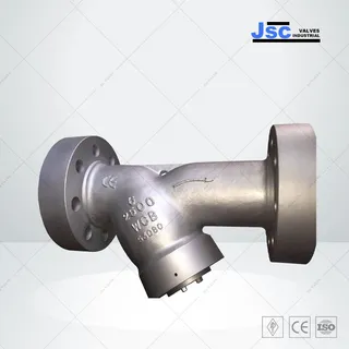 ASTM A216 WCB Y Strainer, Pressure Seal Bonnet, 6 IN, 2500 LB