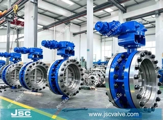 Metal to metal Triple eccentric butterfly valve DN600 PN25