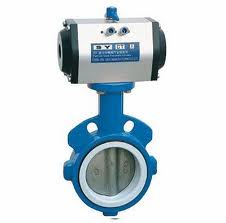 ANSI Pneumatic Wafer Butterfly Valves:DN40-600,EPDM/PDFE Seat