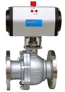 Pneumatic Floating Ball Valve, API 608, 150LB, 300LB