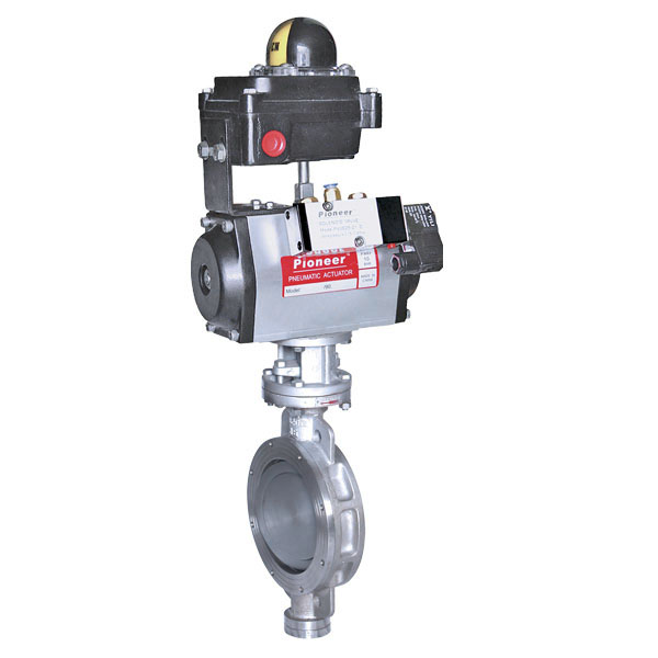 Pneumatic Wafer Metal Hard Seal Control Valve, CS