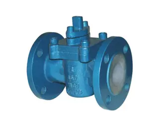 Fluorine Plug Valve, Ductile Iron, ANSI B16.5