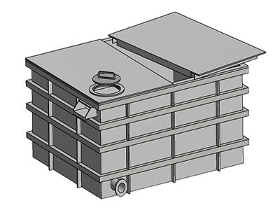 Rectangular Pressure Vessel Drawing Rectangular Pressure Vessel Drawing