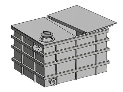 Rectangular Pressure Vessel Drawing