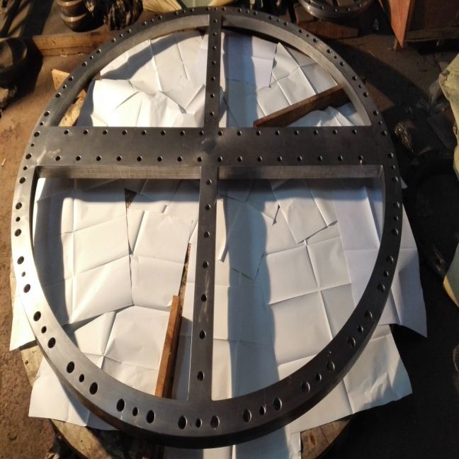 ASTM A266 Gr.2 Tubesheet, Stainless Steel Cladding, ASME VIII