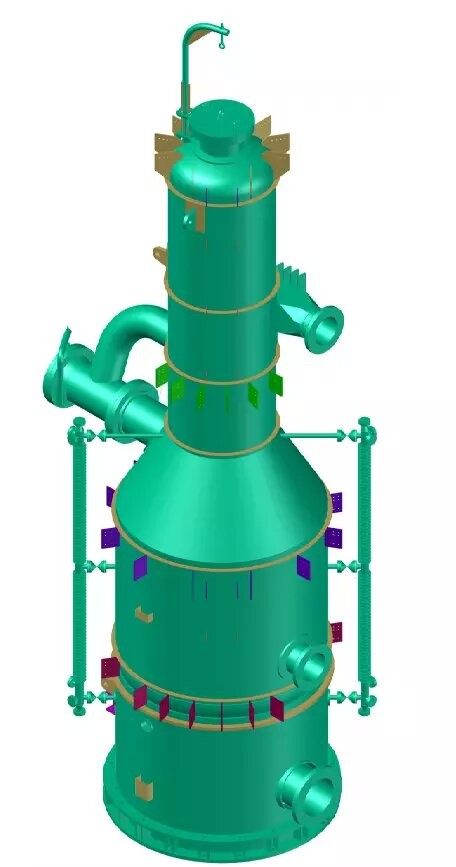Carbon Steel Flash Vessel Modeling