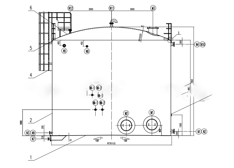 Fire Fighting Water Storage Tank Drawing