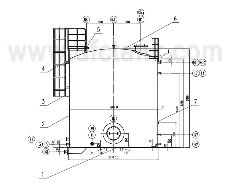 Fixed Roof Storage Tank