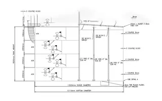 Cone Roof Storage Tank Drawing