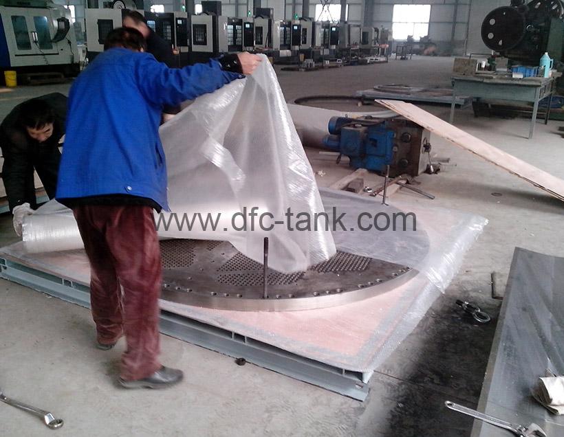 Tube Sheet is Being Packaged