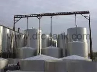 What are large storage tanks using for?