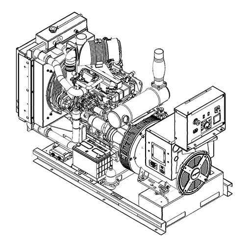 Diesel Generator Sketch