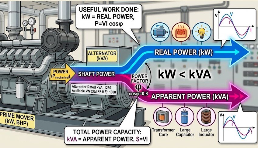Generator Set kVA &amp; kW