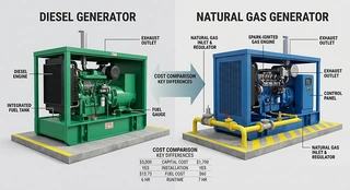 Cost Comparison of Diesel Generator and Gas Generator