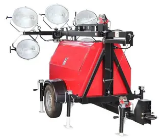 10kW Light Tower Generator, 50Hz, 230V, 4 Cylinder, 4 Stroke
