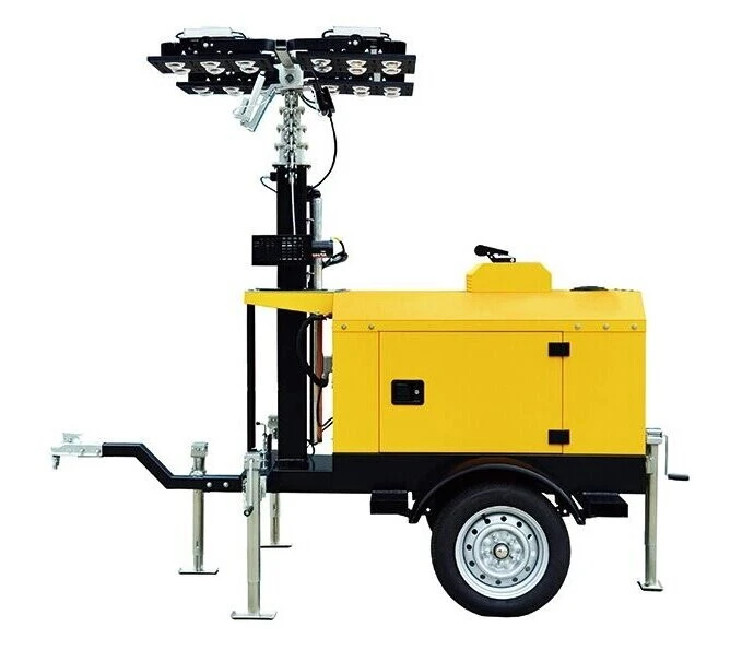 7kW Light Tower Generator, 60Hz, Water-cooled, Single Phase