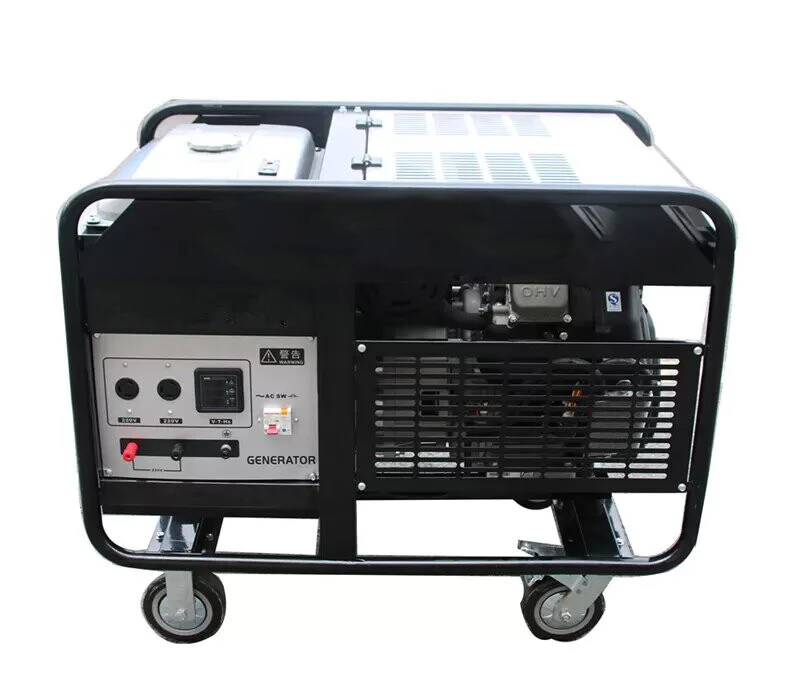 8kW Portable Generator, 50Hz, Gasoline Fueled, Single Cylinder