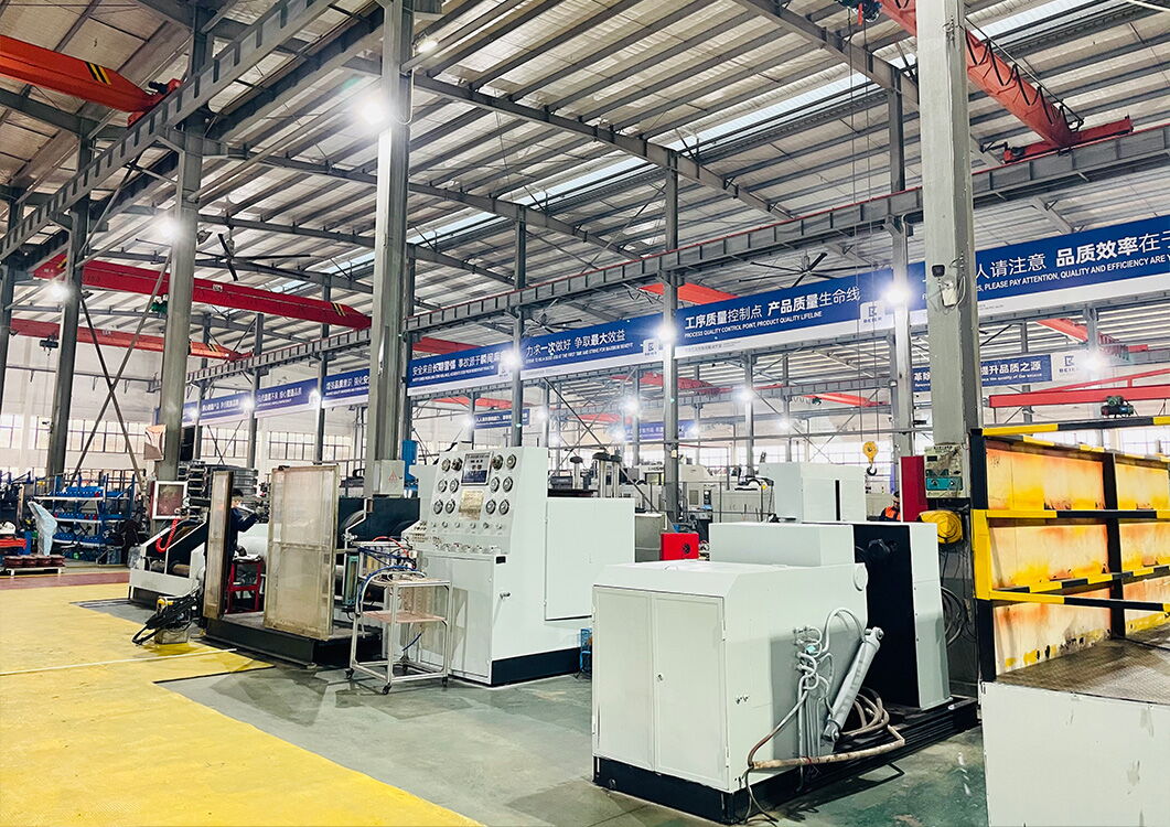 Clean Workshop Interior with Operating Machine