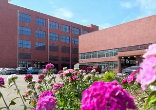 Exterior Glimpse of Factory Building
