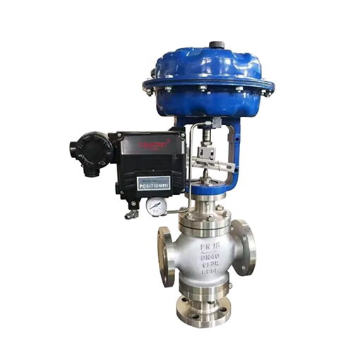 ASTM A351 CF3M 3-way Control Valve, 1-1/2 IN, CL150, Flanged