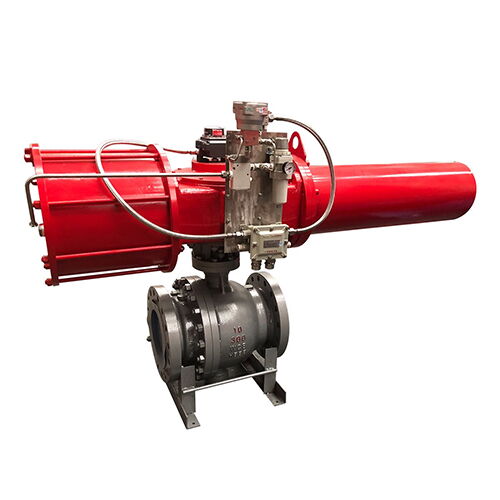 ASTM A216 WCB Trunnion Ball Control Valve, 10 Inch, 300 LB